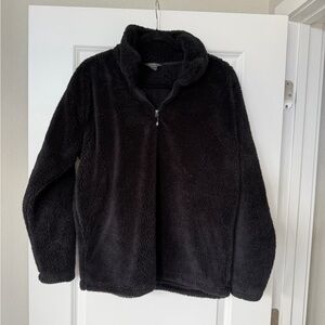 Eddie Bauer Women’s Black Plush Puffer Jacket